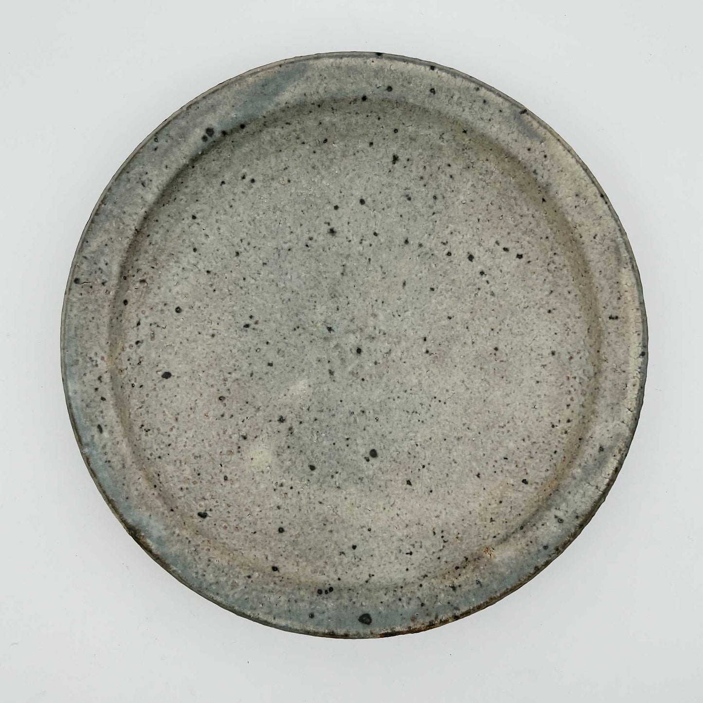 PLATE White Glaze Rimmed Plate (L) A28