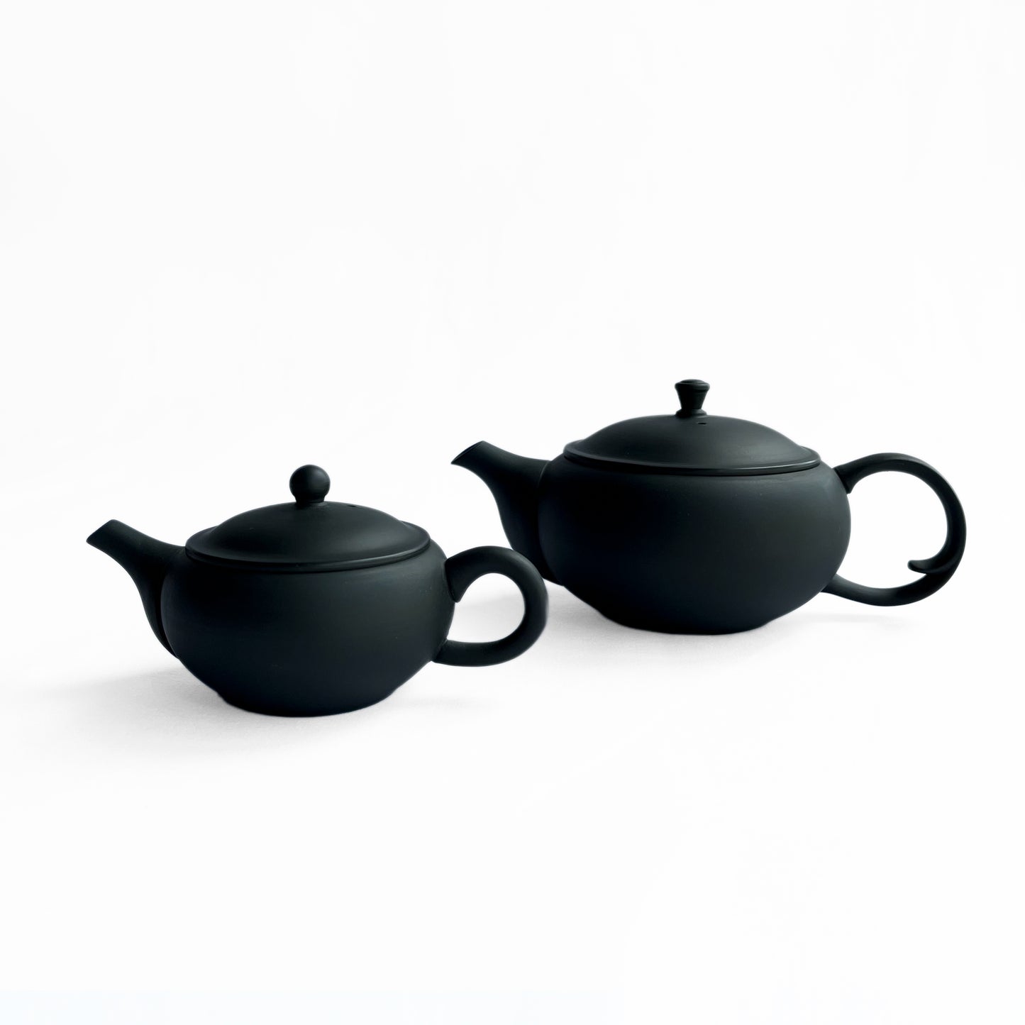 Flat teapot back hand Kyusu-Gote M