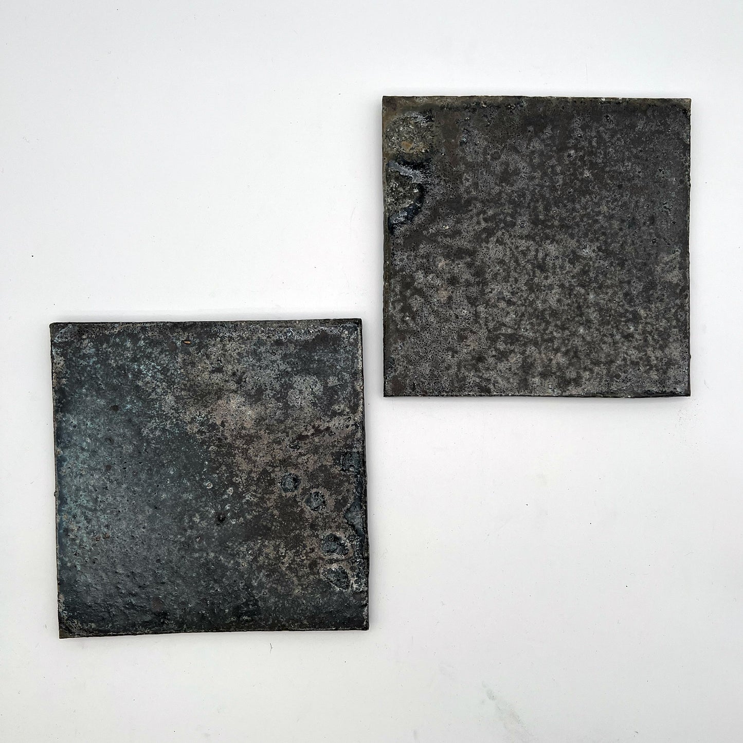 PLATE Natural Glaze Tile Plate Square Medium E6