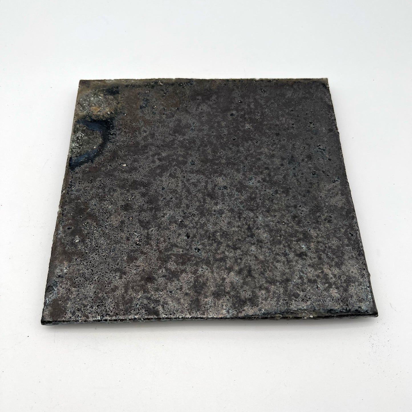 PLATE Natural Glaze Tile Plate Square Medium E6