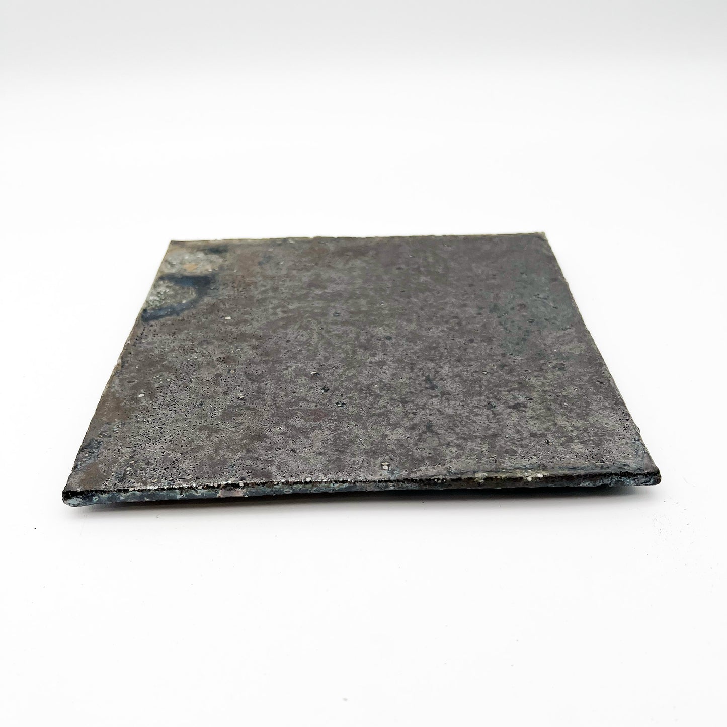 PLATE Natural Glaze Tile Plate Square Medium E6