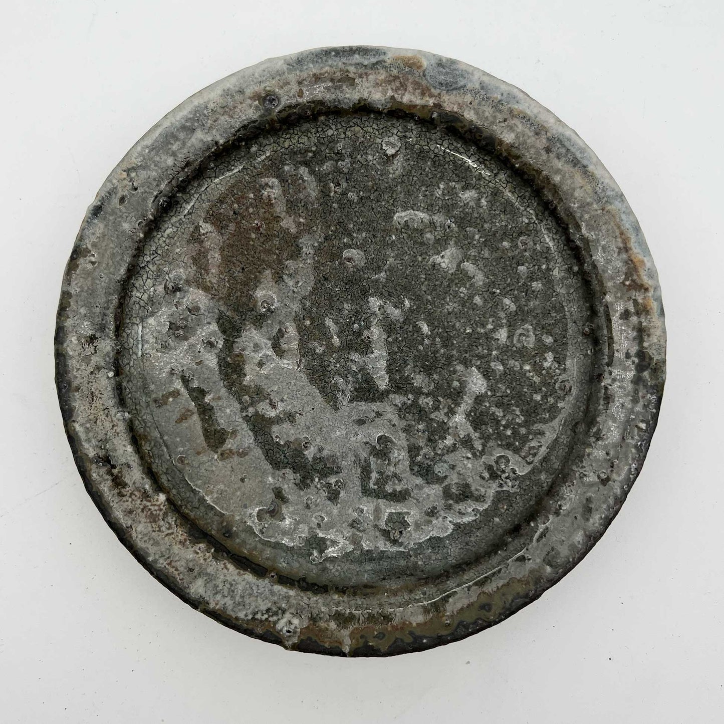 PLATE White Glaze Rimmed Plate (SS) A25