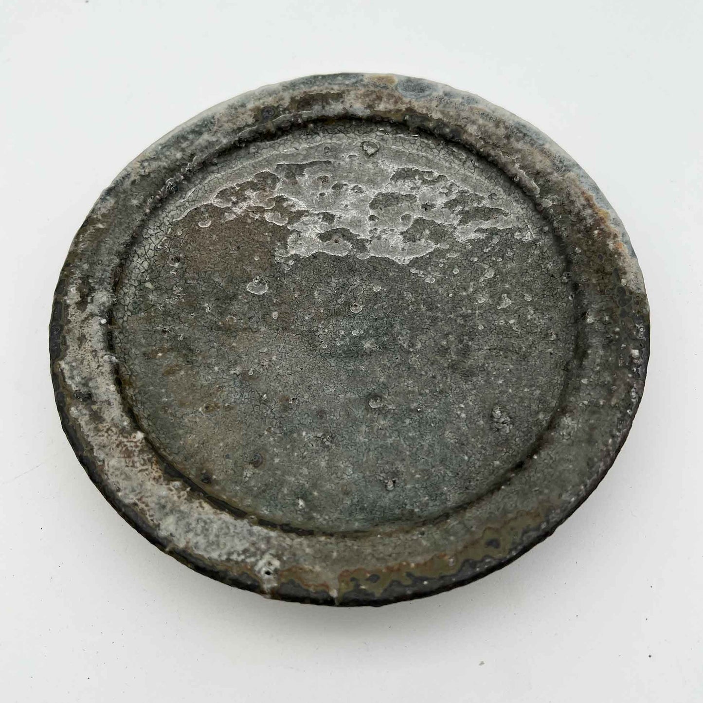 PLATE White Glaze Rimmed Plate (SS) A25