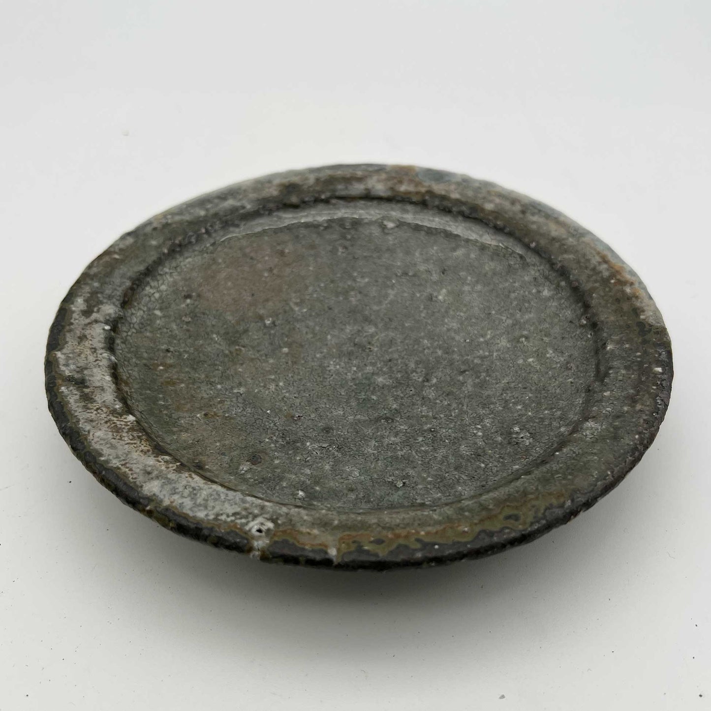 PLATE White Glaze Rimmed Plate (SS) A25