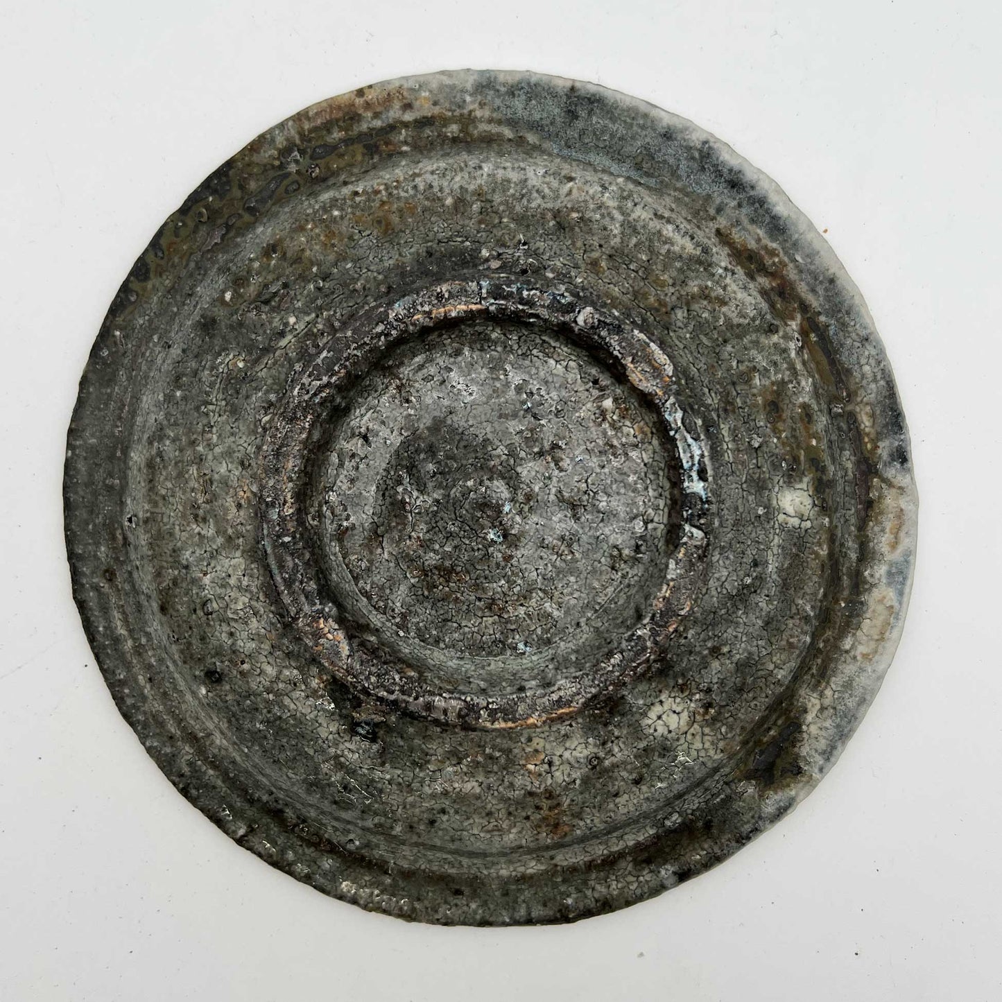 PLATE White Glaze Rimmed Plate (SS) A25