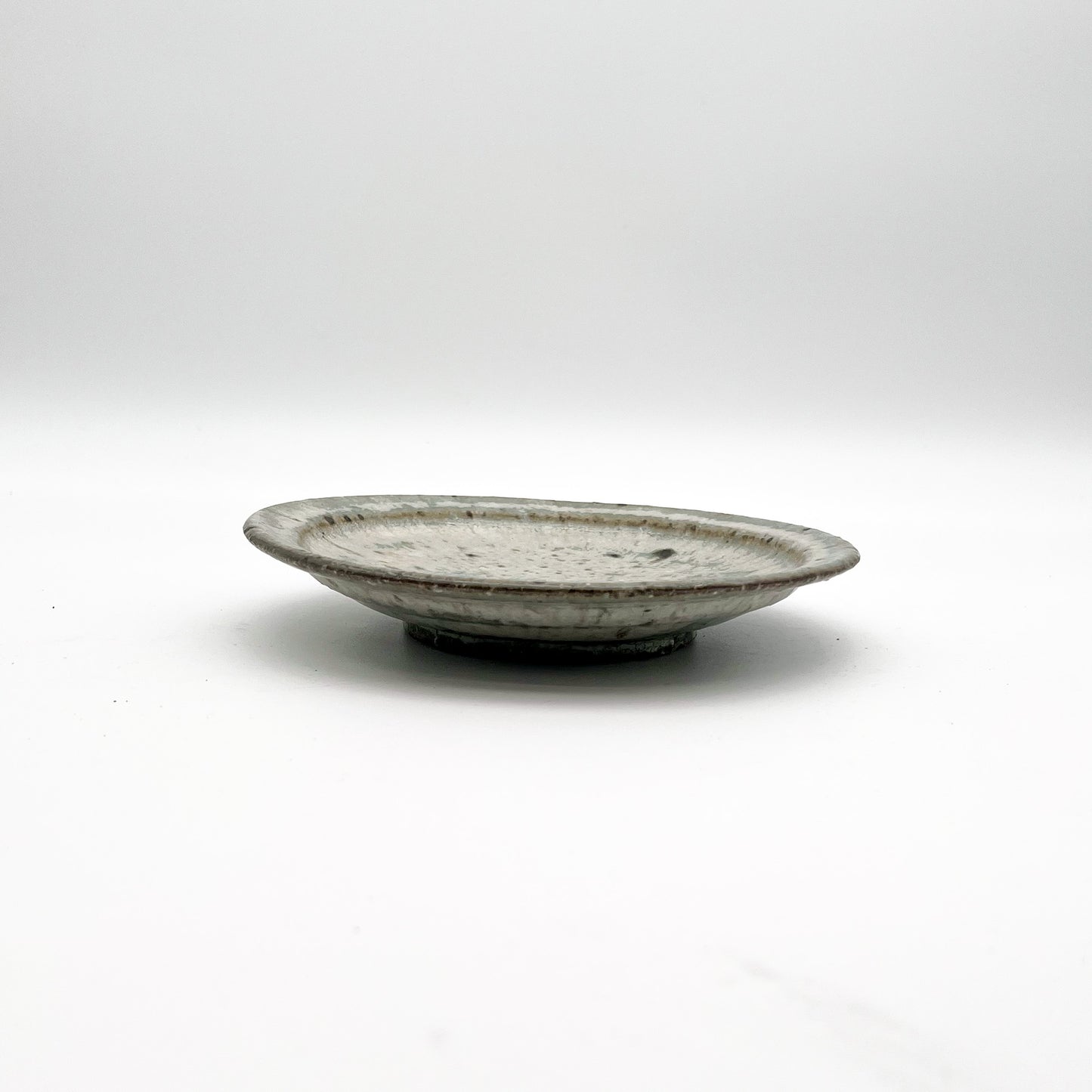 PLATE Ash Glaze Rimmed Plate (S) F8