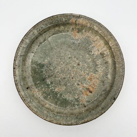 PLATE Ash Glaze Rimmed Plate (L) F10