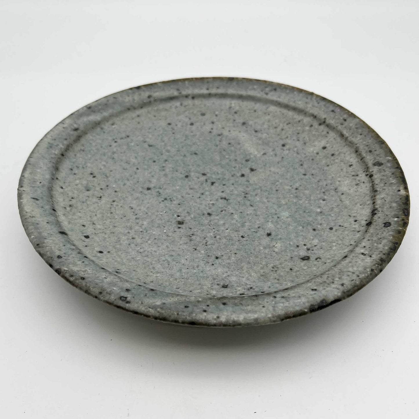 PLATE White Glaze Rimmed Plate (L) A28