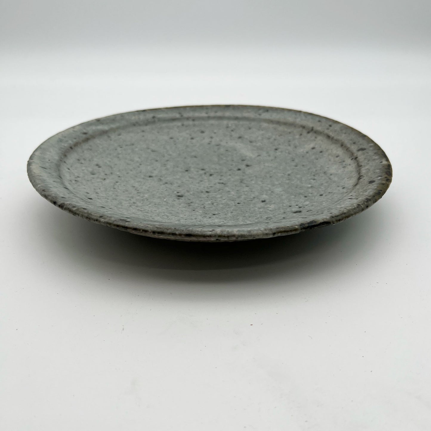 PLATE White Glaze Rimmed Plate (L) A28
