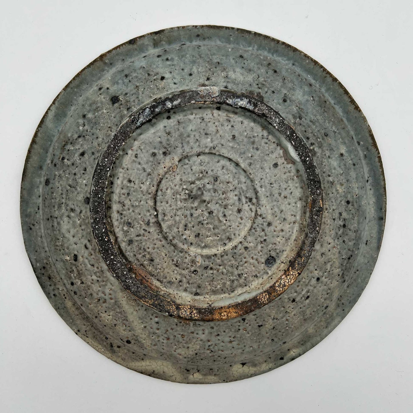 PLATE White Glaze Rimmed Plate (L) A28