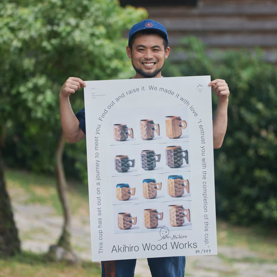 Poster "jincup ZINE 2022" A1 size with Handwritten Signature and Serial Number Akihiro Woodworks