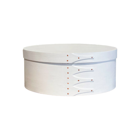 OVAL BOX milkpaint white #6