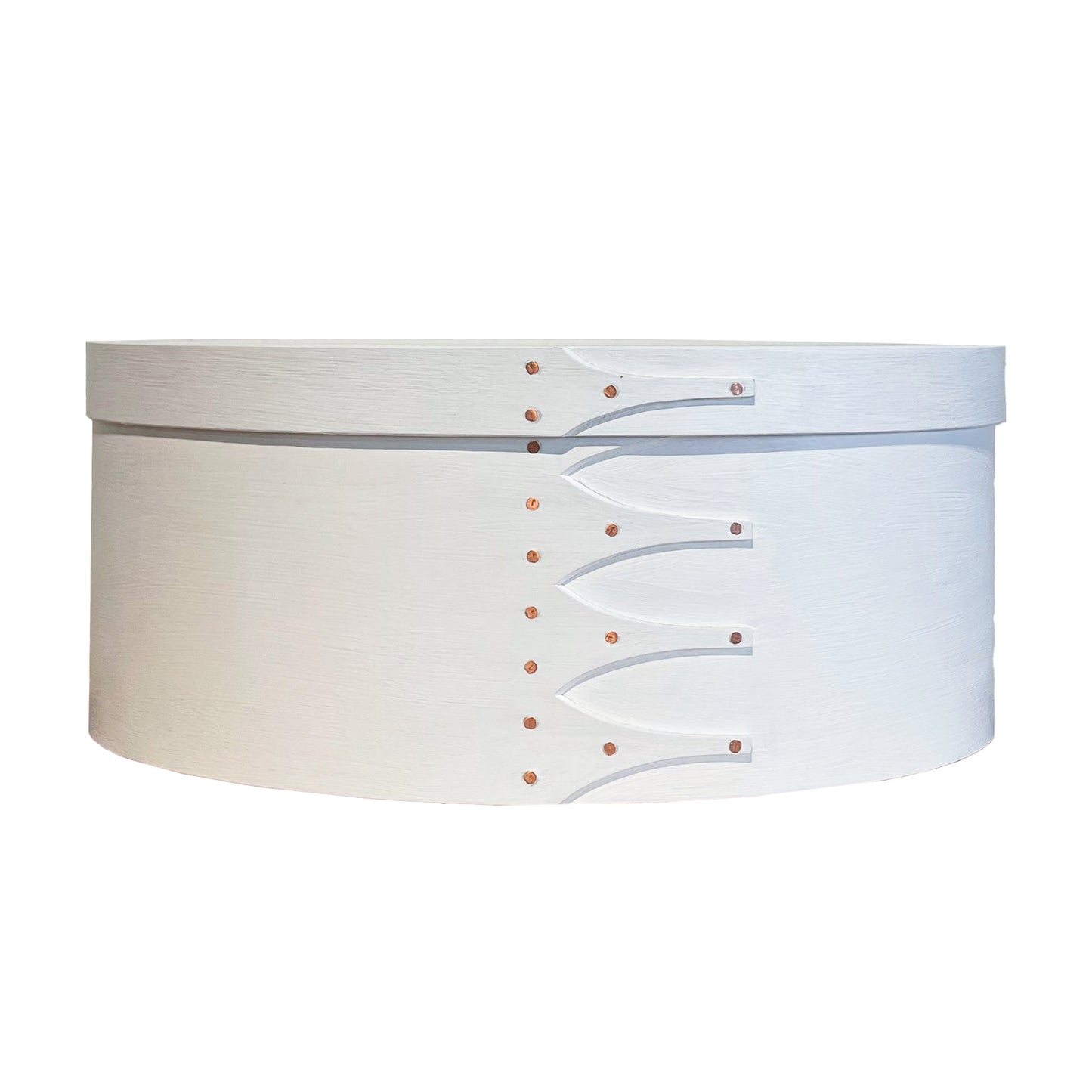 OVAL BOX milkpaint white #8