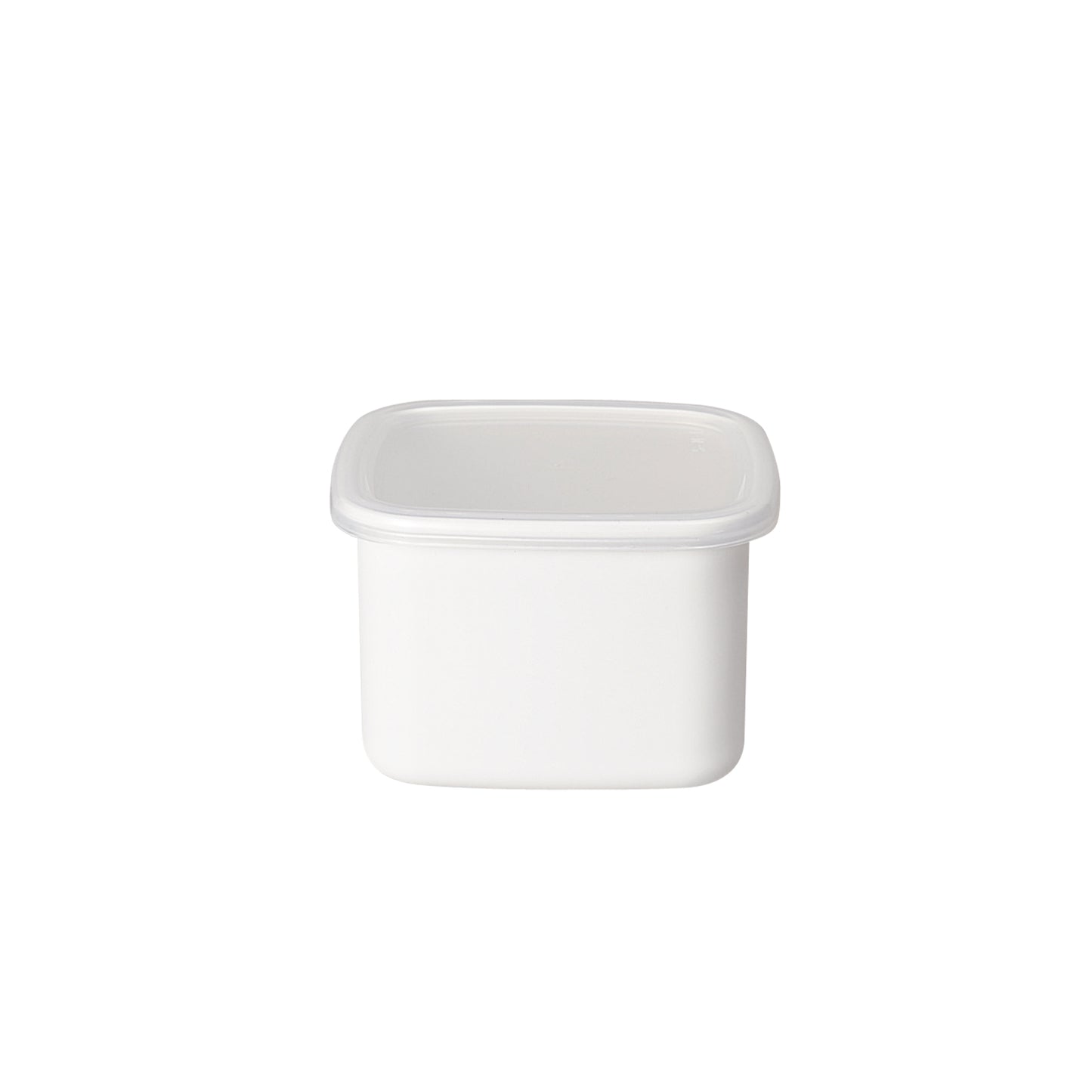 White Square M with Lid