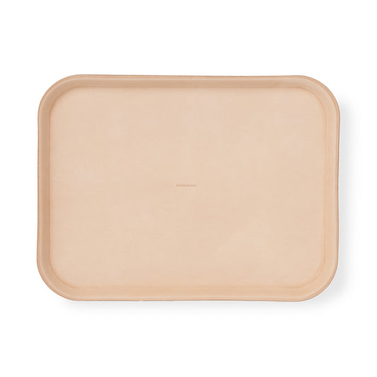 leather tray L #natural
