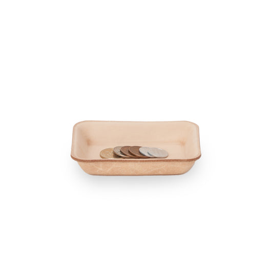 leather tray S #natural