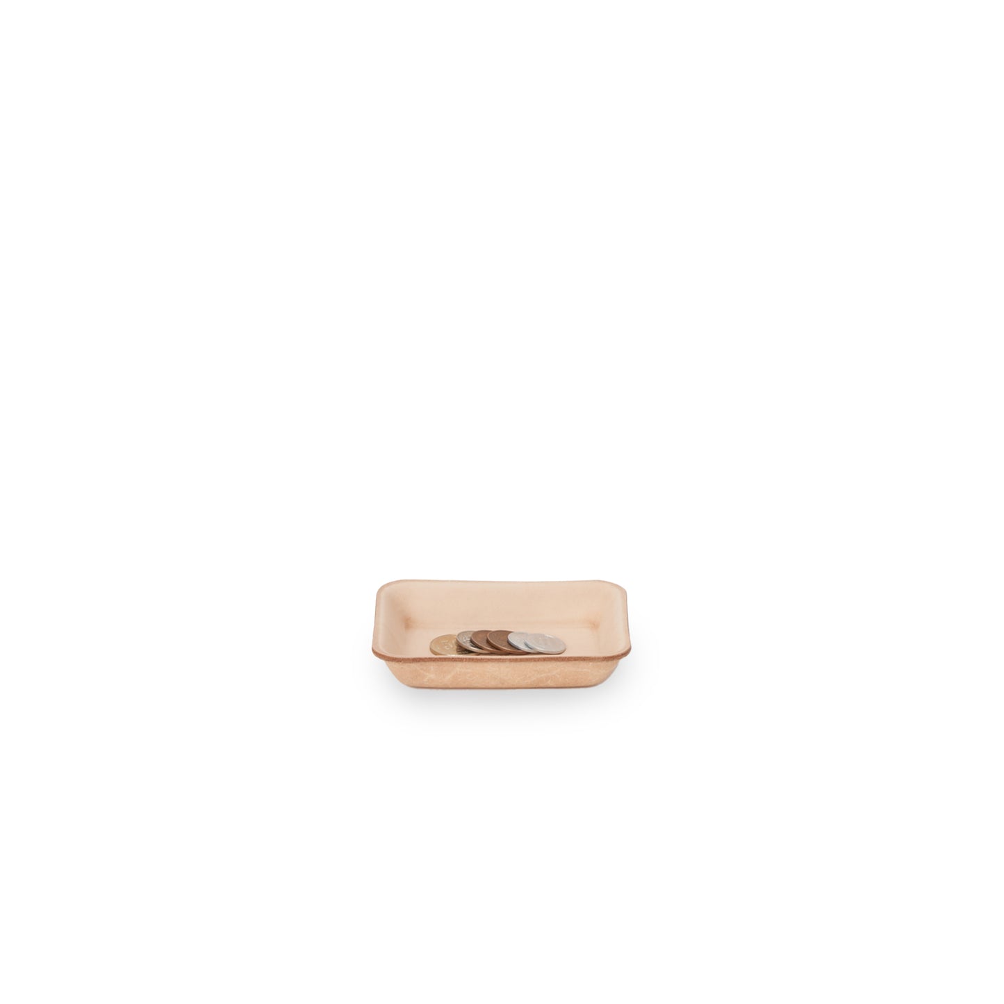 leather tray S #natural