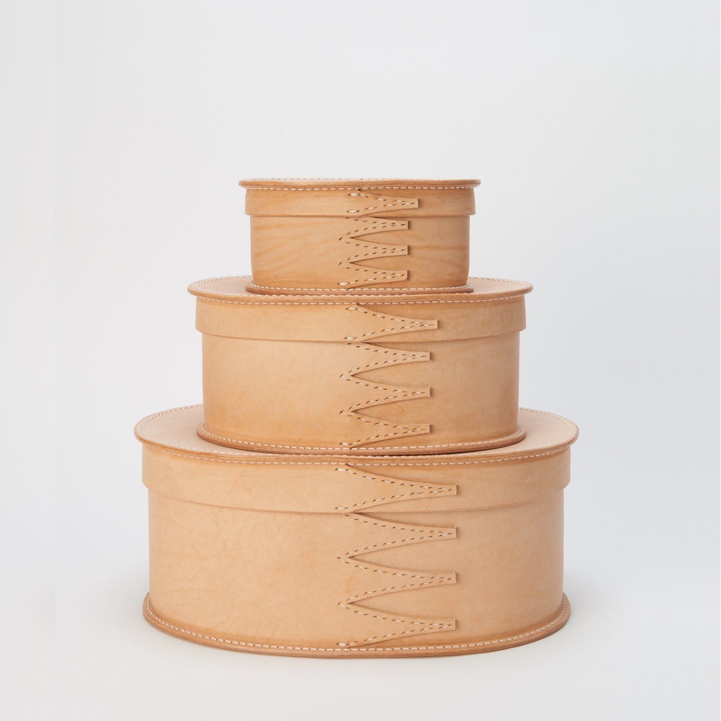 shaker oval box L #natural