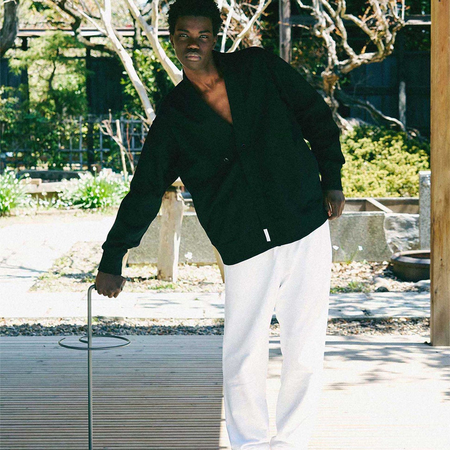 y-COLLAR JUDO SWEAT BLACK L