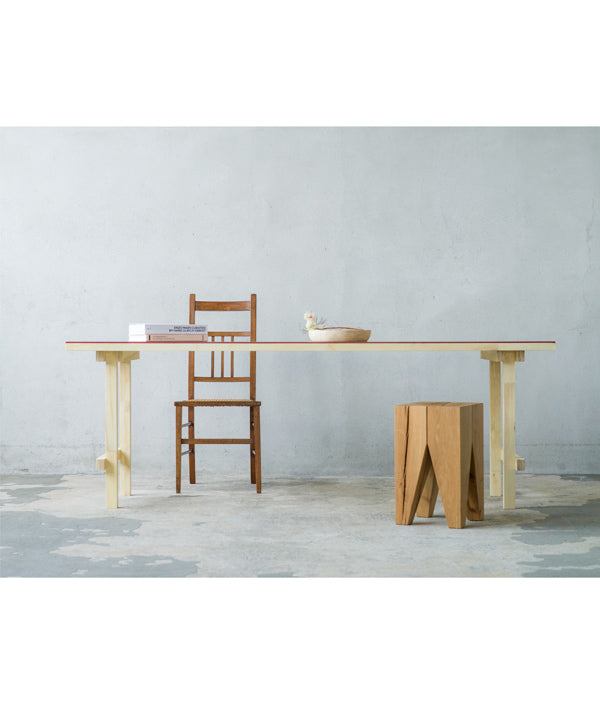 FLAT TABLE raftered 2050 ＜RED＞