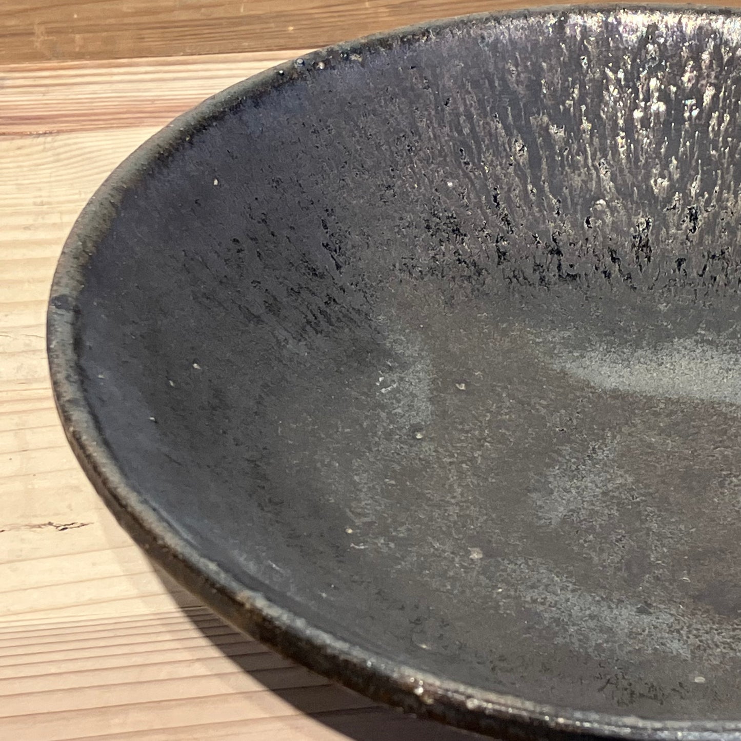 Shohei Ono9 Black glaze Plate