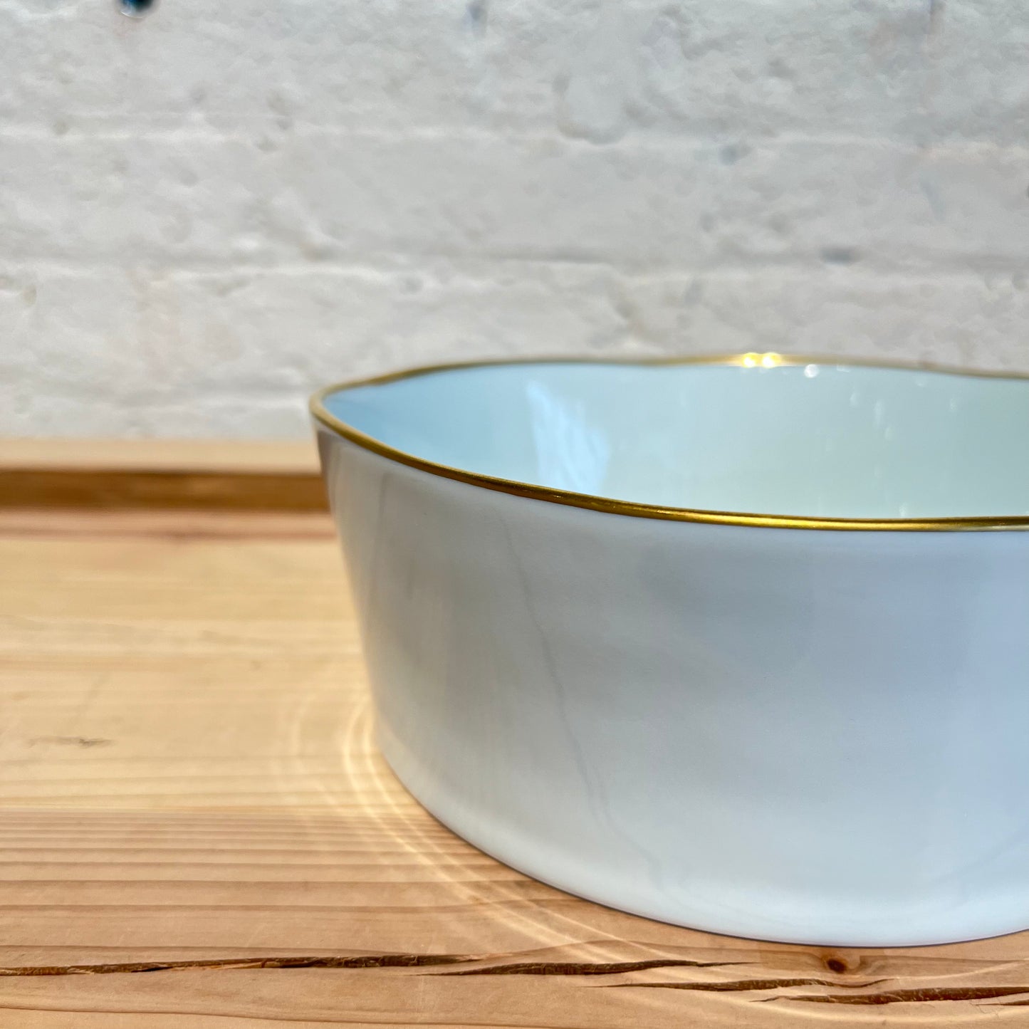 White & Gold deep bowl <original>