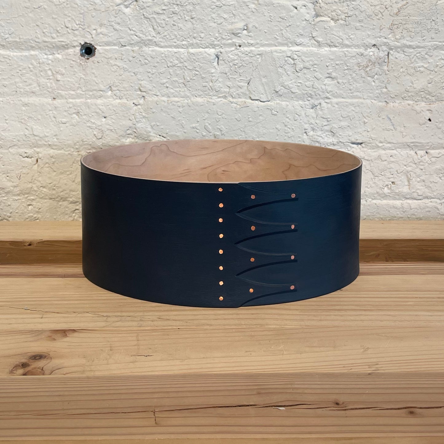 OVAL BOX navy #6