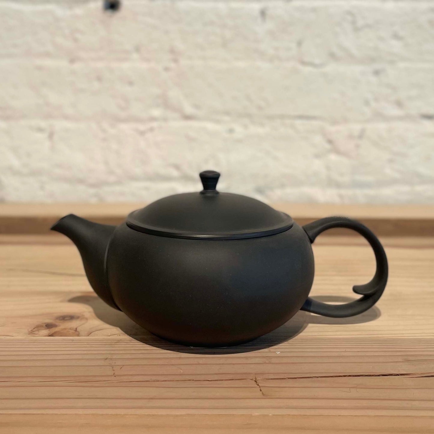 Flat teapot back hand Kyusu-Gote M