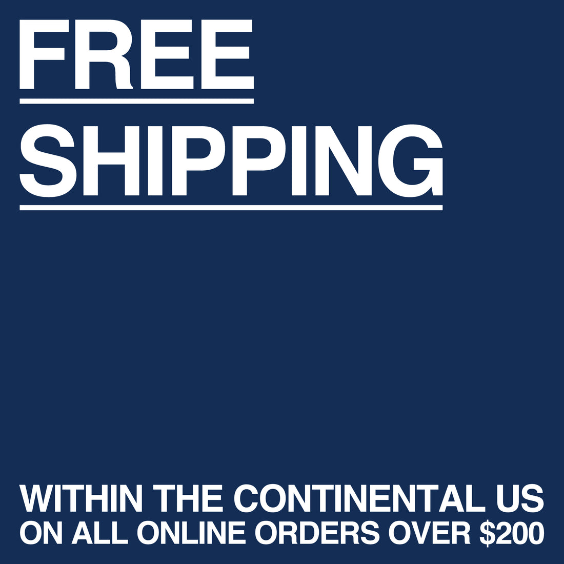 Free Shipping Service Started