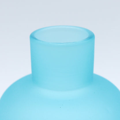 Frosted vase Puff Light blue