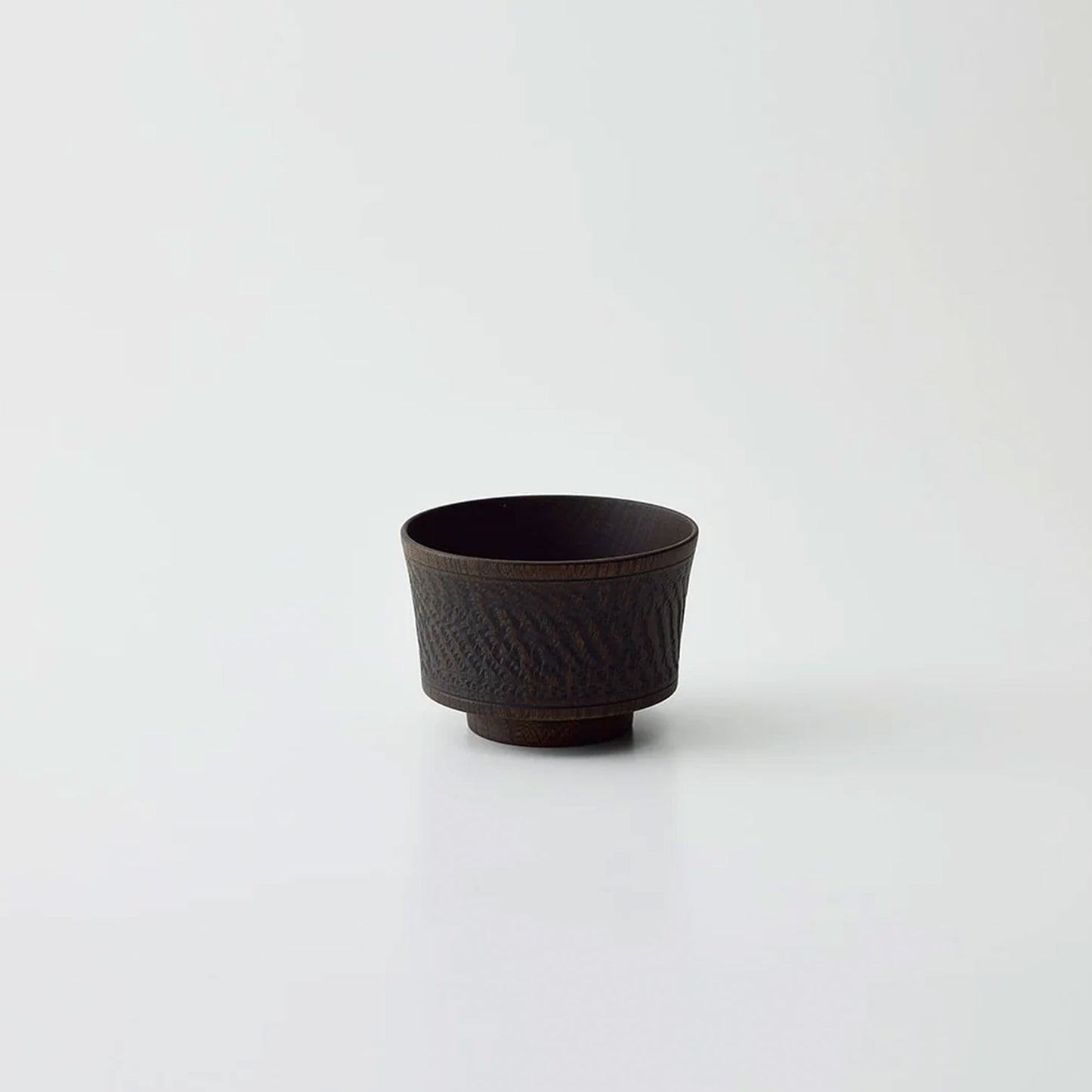 Decorated Bowl Wavy Lines Black