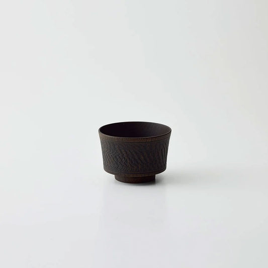 Decorated Bowl Wavy Lines Black