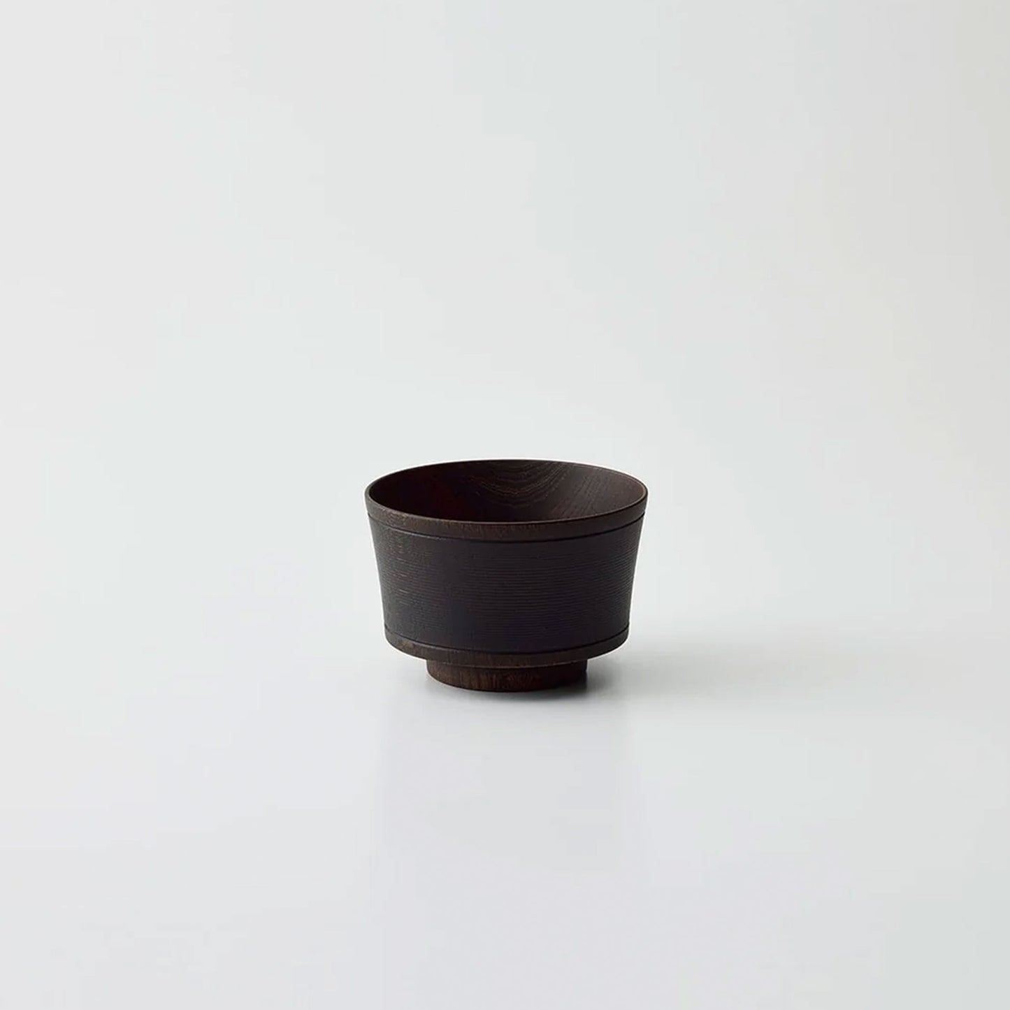 Decorated Bowl Ringed Lines Black