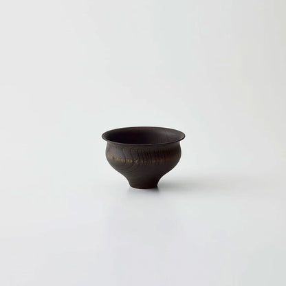 TSUMUGI Soup Bowl Lily Shape Black