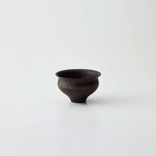 TSUMUGI Soup Bowl Lily Shape Black