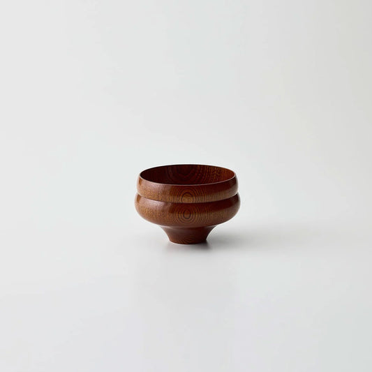 TSUMUGI Soup Bowl Gourd Shape Lacquer Finish