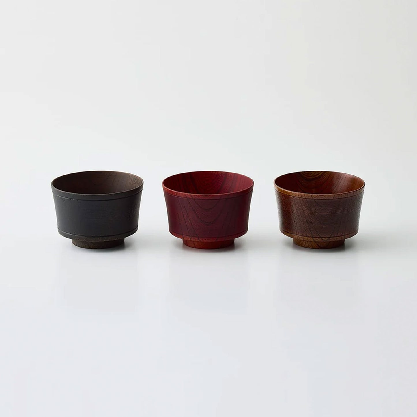 Decorated Bowl Ringed Lines Black