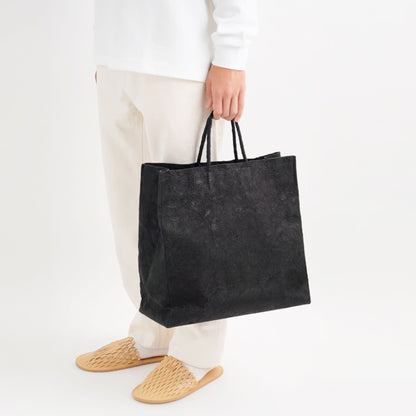 PAPER TOTE BAG  L BLACK