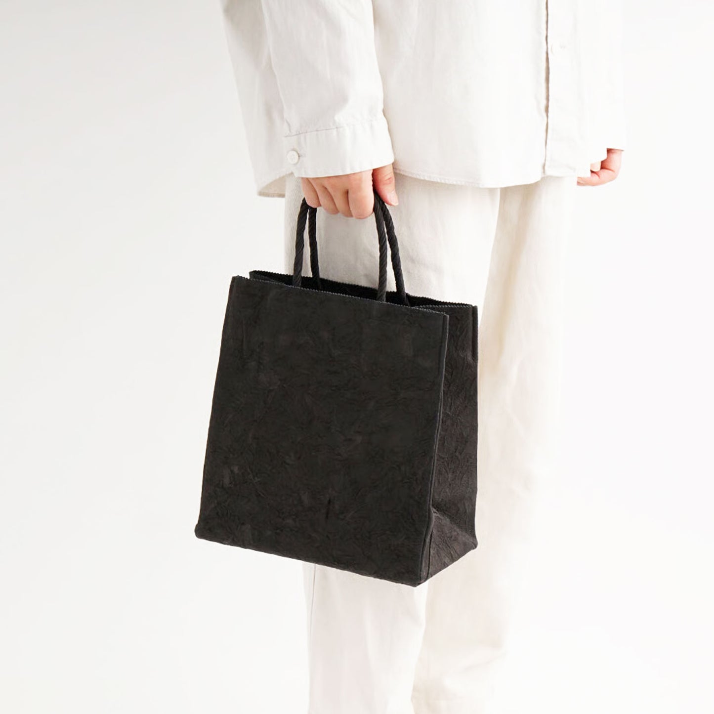 PAPER TOTE BAG  M BLACK