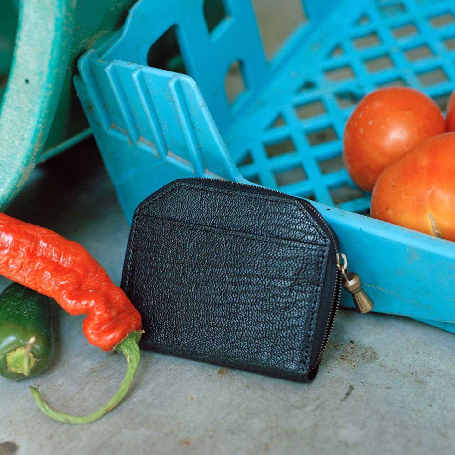 Kettle Zipper Wallet Thin Shade Gray