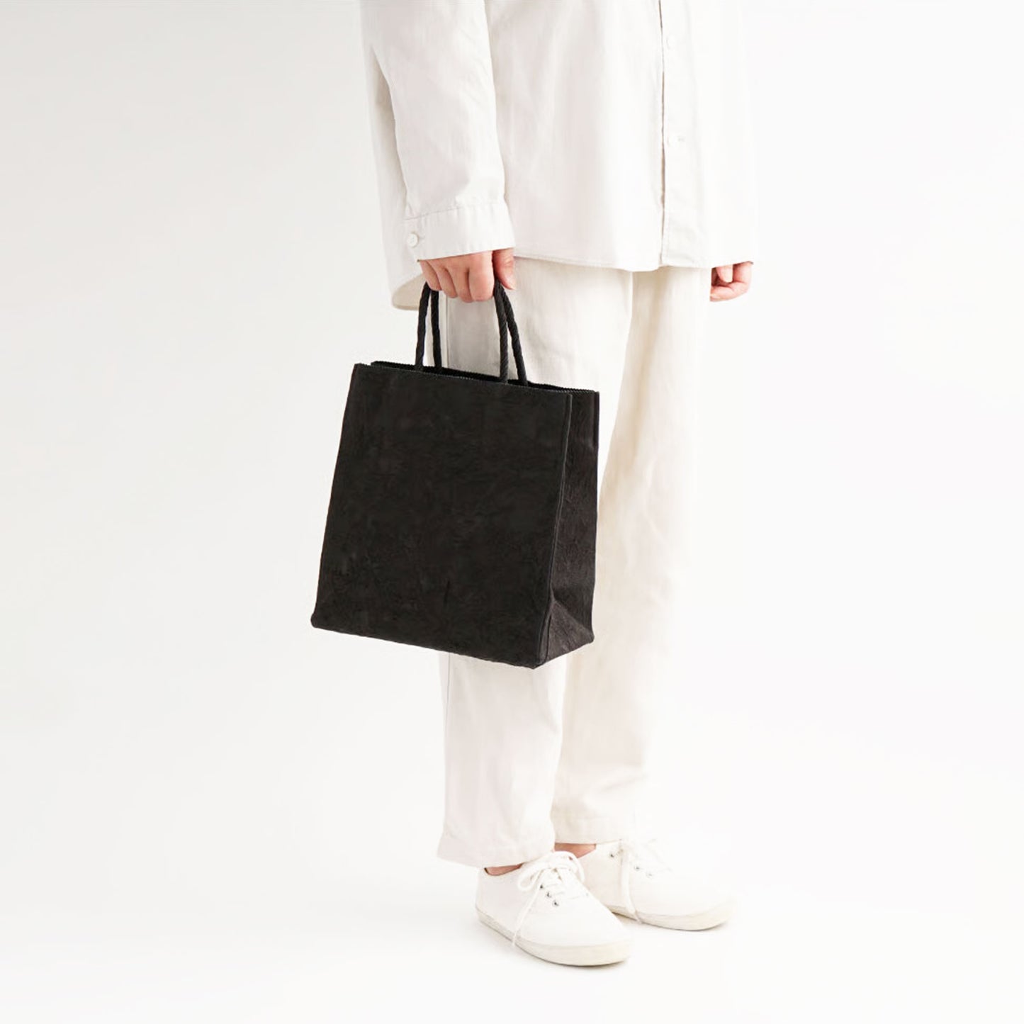 PAPER TOTE BAG  M BLACK