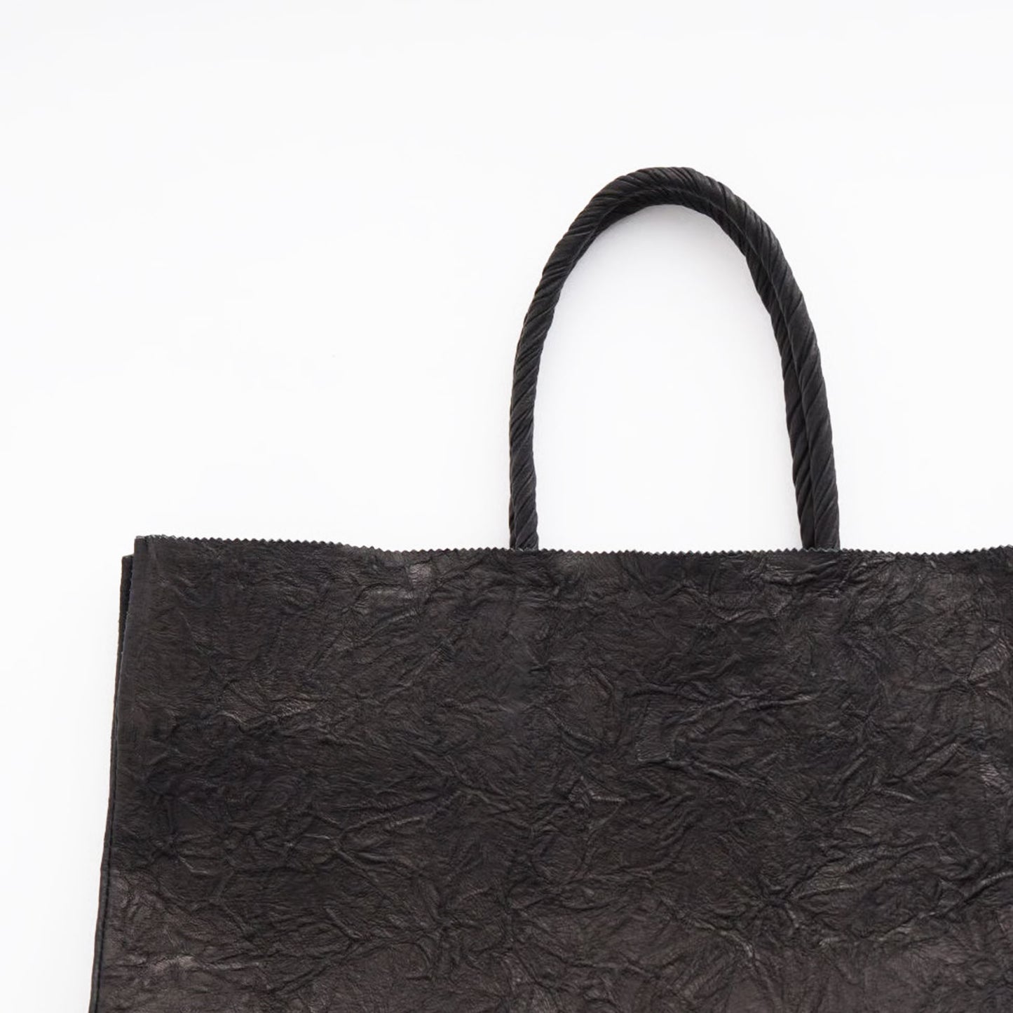 PAPER TOTE BAG  L BLACK