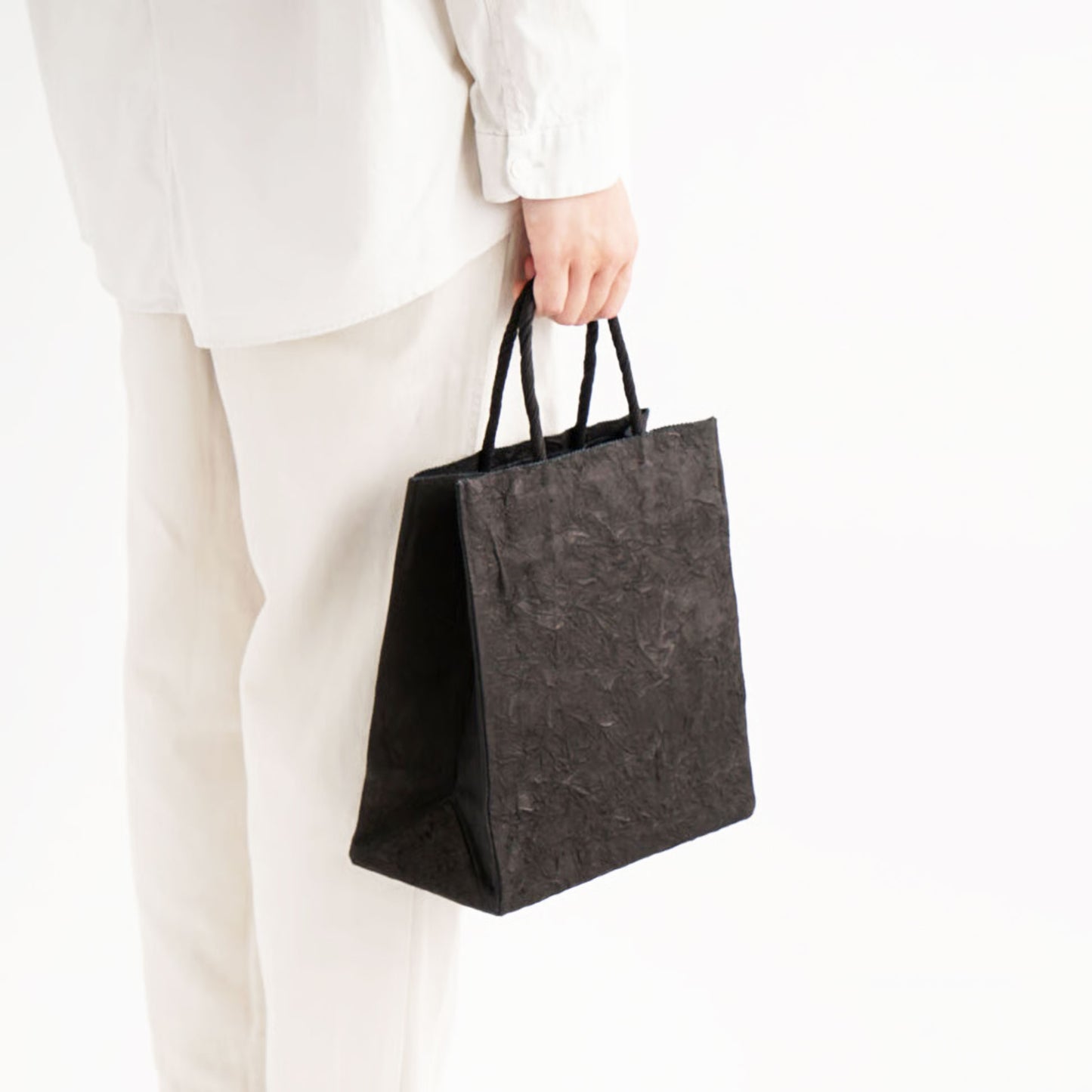 PAPER TOTE BAG  M BLACK