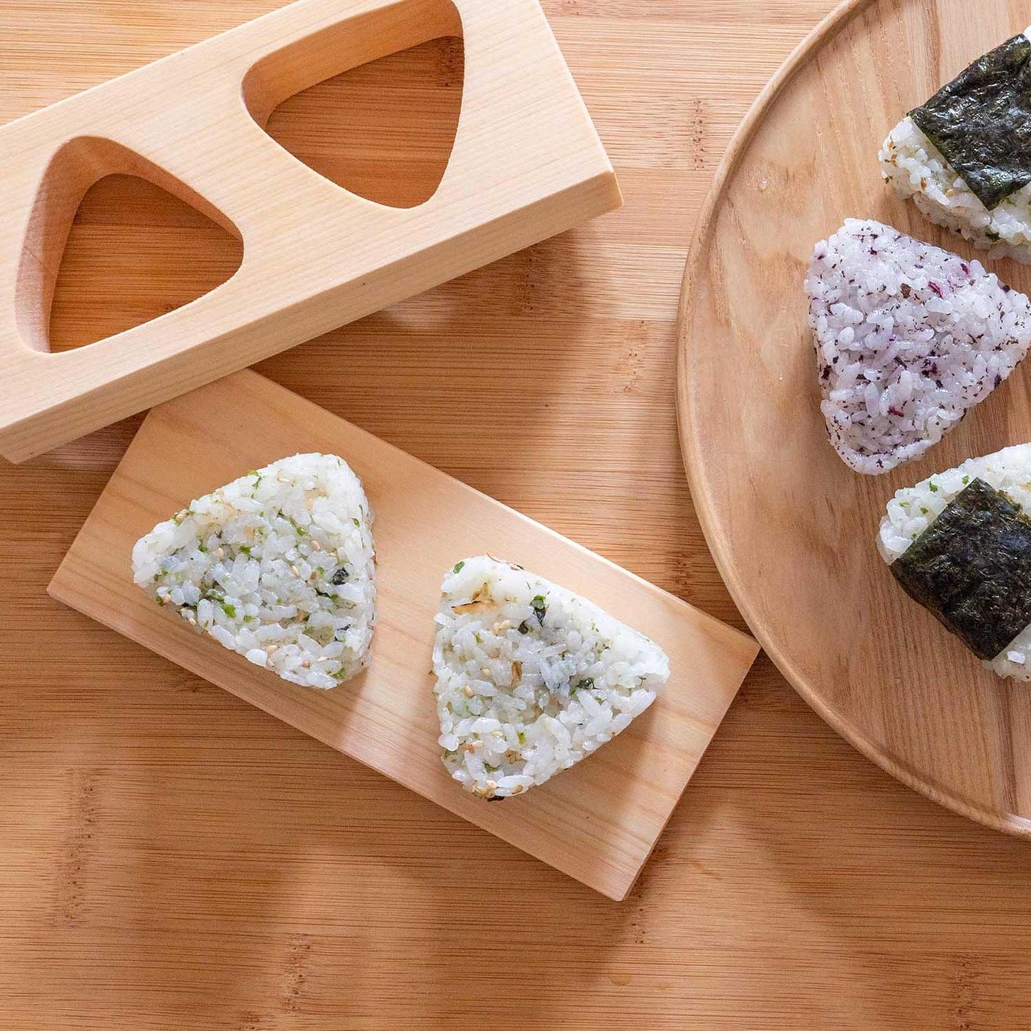 Wooden Onigiri Mold 2holes