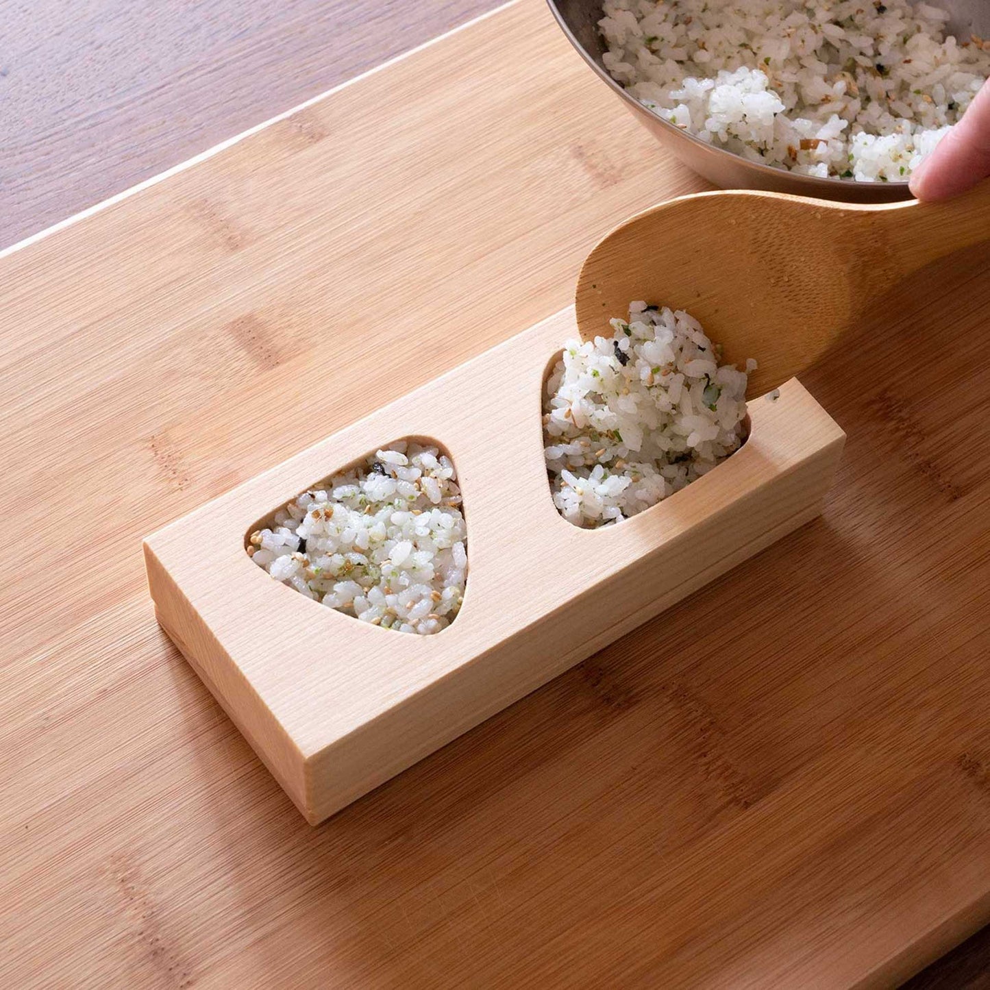 Wooden Onigiri Mold 2holes