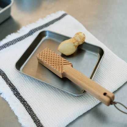 ASAKURA traditional natural bamboo grating companion orosigane scraper brush