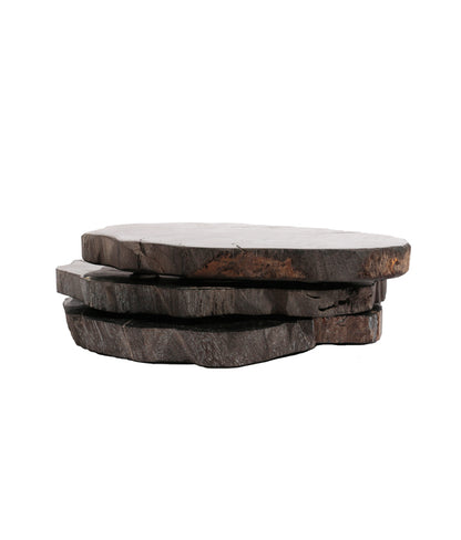 WOOD COASTER Black