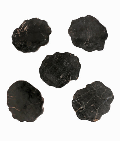 WOOD COASTER Black