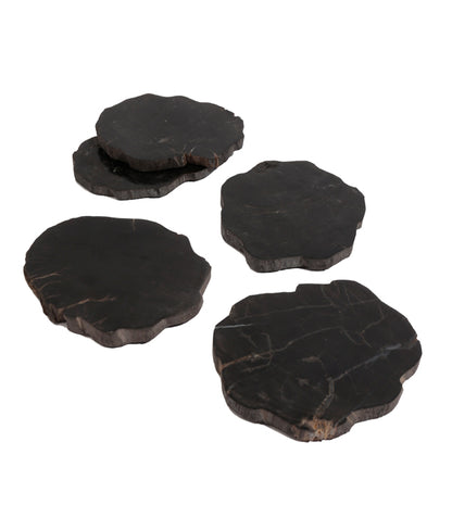 WOOD COASTER Black