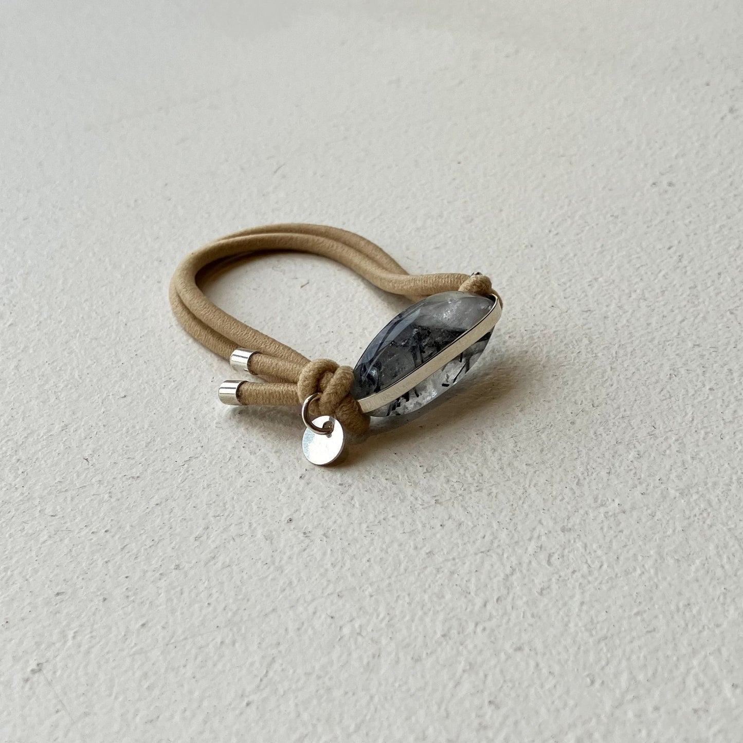 91_Hair tie-natural stone